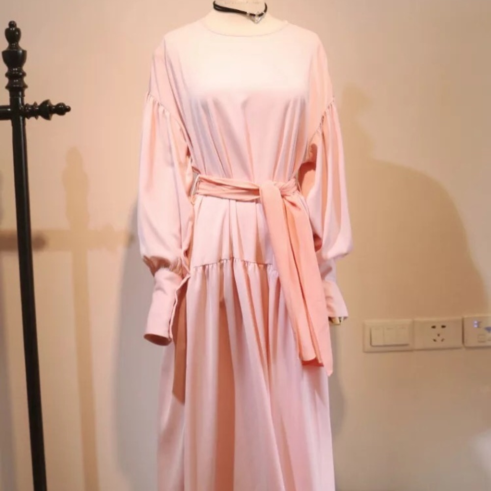 Long daily sweater shirt dress.